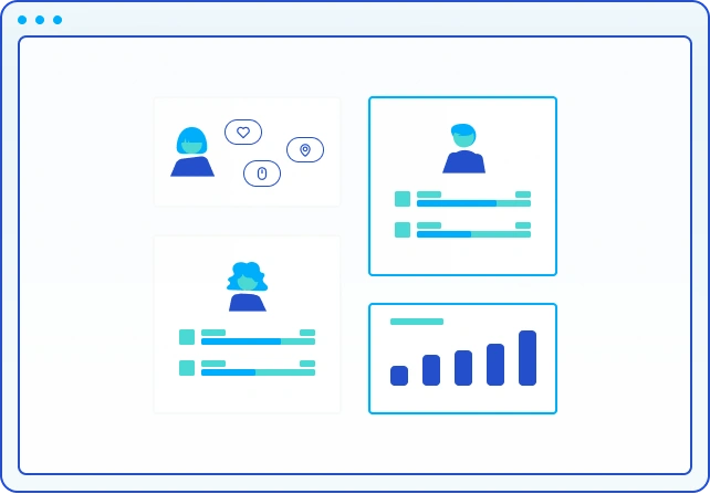 webpage showing user interaction types