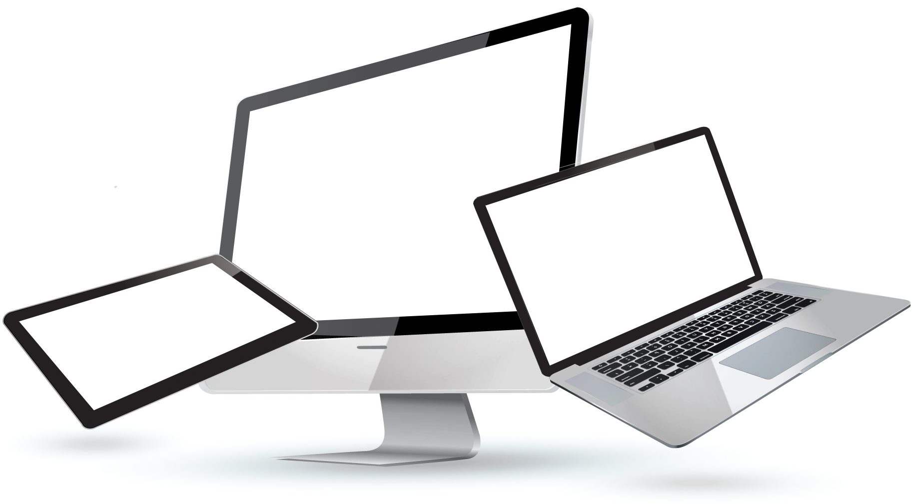 Website design for all screen sizes overlay