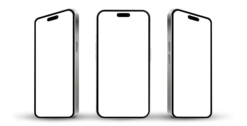 Phone outlines to look like someone is typing on a phone