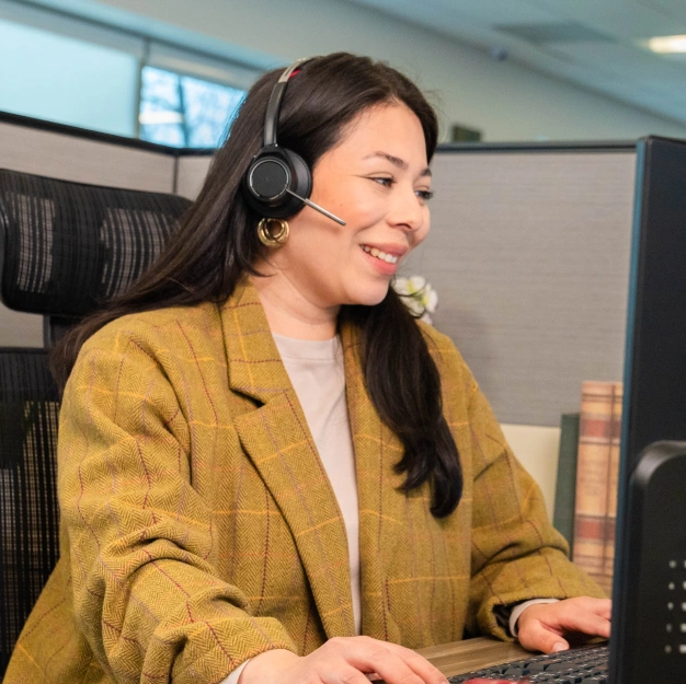 Woman working at DentalQore
