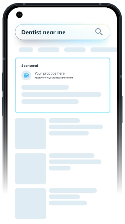 showing your practice first on google search results